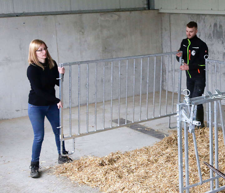 KERBL Modulare Zaunaufstallung Zaunteil Gitter kurz